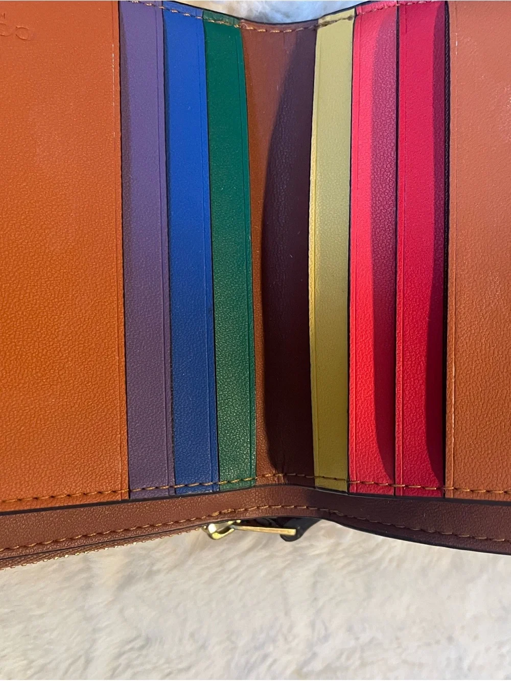 Coach Bill Fold Wallet in Multicolor Signature Canvas